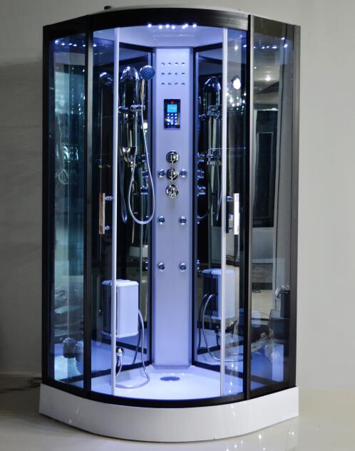 計算機制御を用いる黒いガラス蒸気のシャワー バスの小屋1000 * 1000