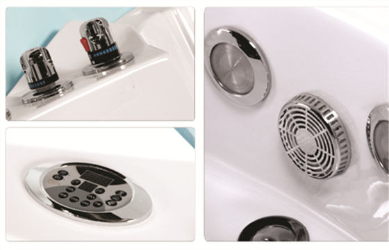 小さい浴室のABS材料のための象限儀の形のコーナーの渦の浴槽 サプライヤー