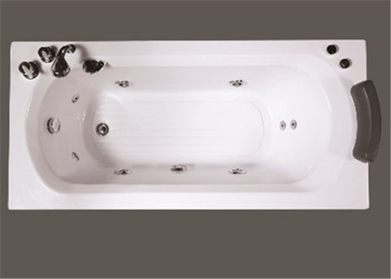 白い色の空気スイッチ制御を用いる小型屋内温水浴槽の長方形 サプライヤー