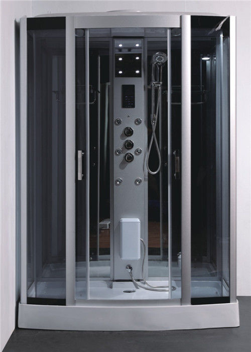 コンピューター制御とコンボ緩和されたガラスの長方形の蒸気のシャワーのたらい
