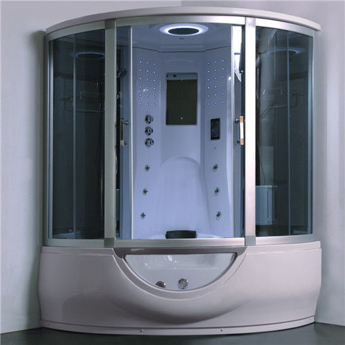 鉱泉のたらい、家の蒸気のシャワーの単位とコンボ贅沢な蒸気のシャワーの浴槽