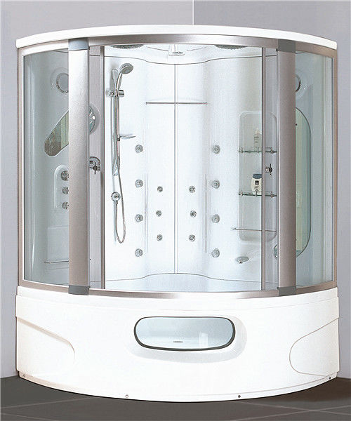コンボ現代角のシャワーのたらいジェット機が付いている蒸気のシャワーのキュービクルのエンクロージャの浴の小屋