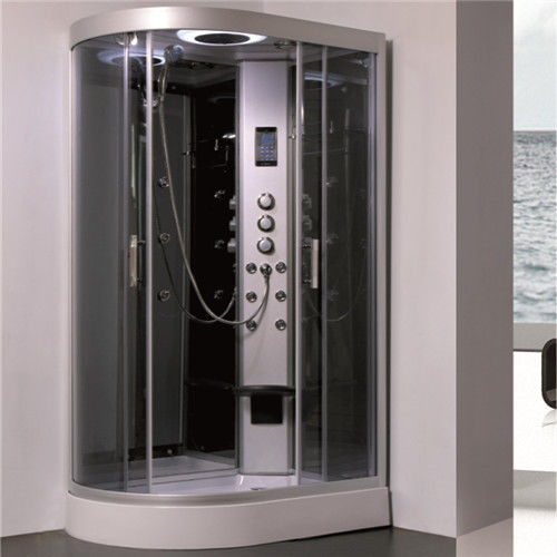 5mmの灰色の緩和されたガラスのシャワーのキュービクルは、シャワーのエンクロージャだけを立てます