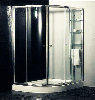 注文のガラス ドアのシャワーのエンクロージャ、スペース節約の浴室のシャワーのキャビネット