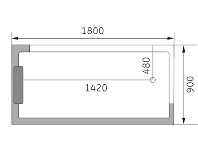 カシ木ビードの計算機制御のパネルが付いている上限のジャクージの支えがない浴槽